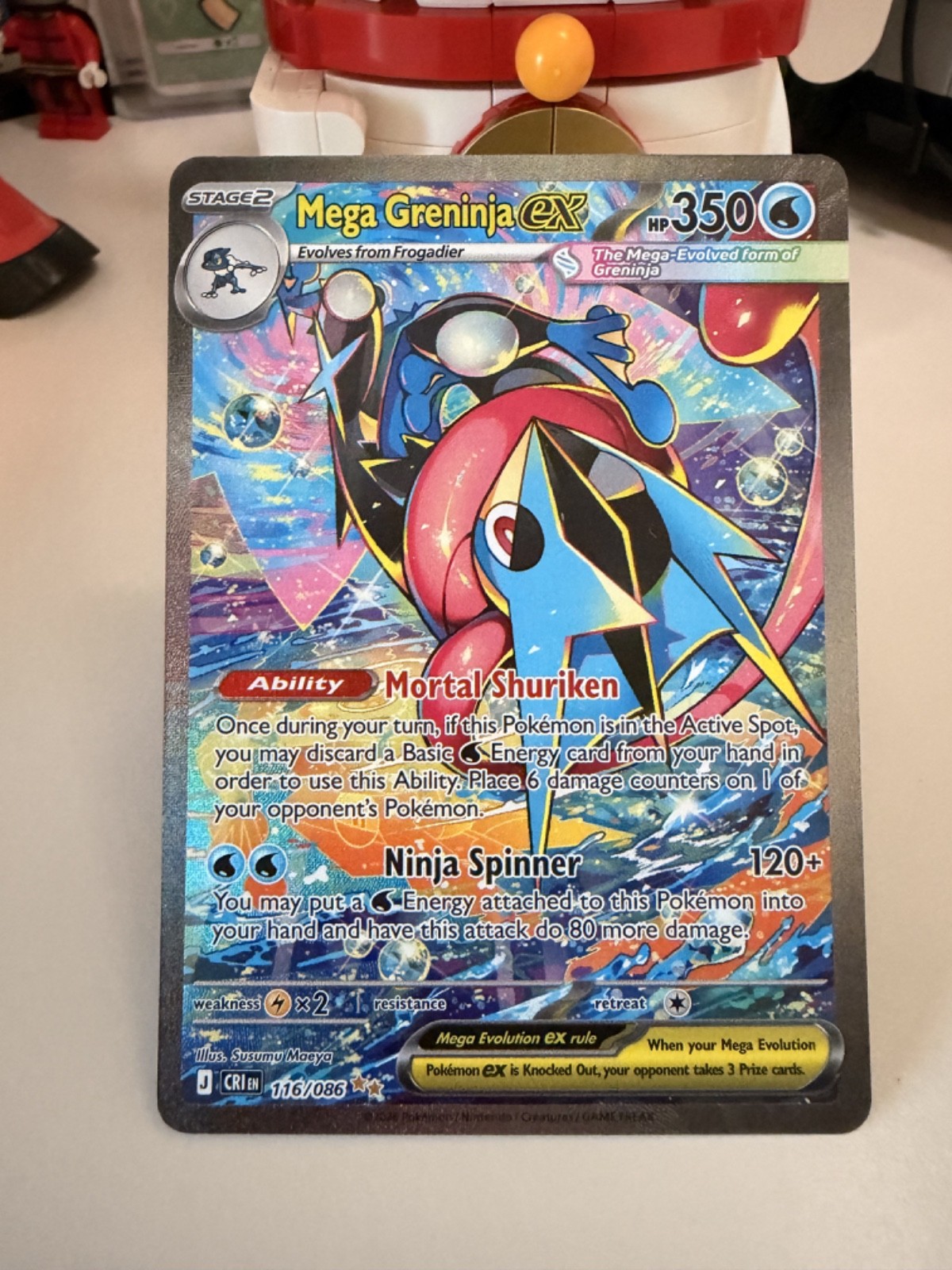 Mega Greninja ex 116/086 Me04: Chaos Rising Holo