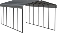 Arrow Carports Galvanized Steel Carport, Full-Size Metal Carport Kit, 12' X 29' 