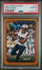2024 Topps Chrome - Rookies Drake Maye #203 Gold Wave Refractor /50 (RC)