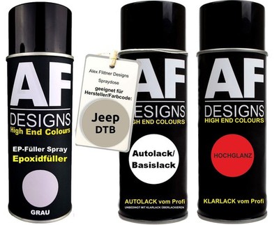 Epoxid Spraydose Set für Jeep DTB Oyster Gold Crystal Metallic Spraydose EP Grun