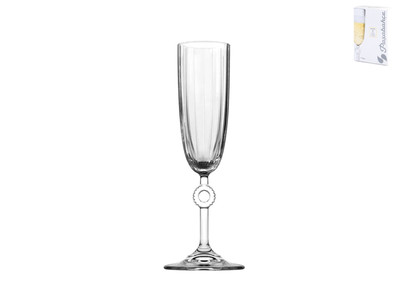 Pasabahce Set 2 Weingläser Flöte Liebe Glas Durchsichtig CL 27