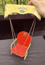 Rare 1950's Amsco mcm Metal DOLL-E-SWING toy doll swing