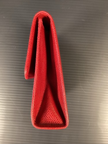 Salvatore Ferragamo Gancini Clutch Bag Bordeaux Leather 6.3"x4.9"x1.6" Vintage - 第 3/9 張圖片