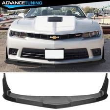 Fits 14-15 Chevrolet Camaro SS 1LE Style Front Bumper Lip Splitter + Winglets PU