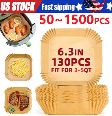 New Air Fryer Disposable Paper Liner Non-stick Baking Oil-proof Liners Square