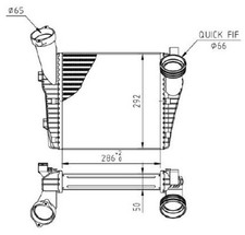 Ladeluftkühler MTR 13054616 für VW TOUAREG 7LA 7L6 7L7 7P5 7P6 VAN TDI 4motion