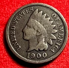 Nice 1900 indian head cent VG JC985