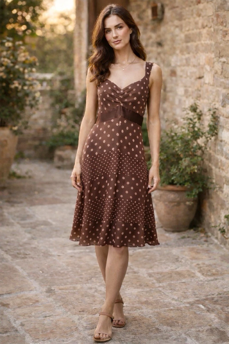 Chiffon Polka Dot Sleeveless Dresses for Women for sale | eBay