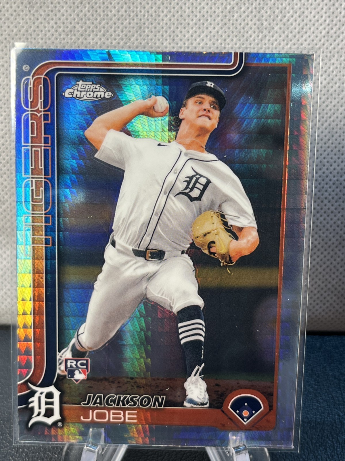 2025 Topps Chrome Jackson Jobe PRISM REFRACTOR #249 Detroit Tigers