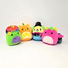 SQUISHMALLOWS Squad 5" Plush Minis : Lot of 4 Different Opened Figures Bin40 