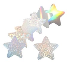 42 Pack Star Cutouts Paper Bulletin Board Decorations Multi-Color 3.4x3.4"