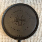 GRISWOLD Cast Iron GRIDDLE #9 LARGE BLOCK LOGO #609 Restored