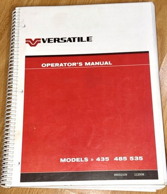 Buhler Versatile 435 485 535 Tractor Factory Operators Manual Genuine