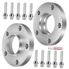 2X 5 Lug Wheel Spacers Hubcentric 2pcs - 5x120 -12x1.5-20mm-72.56mm Silver