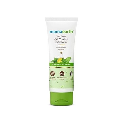Mamaearth Tea Tree Pickel Control Face Wash mit Teebaum & Salicyl für fettige &