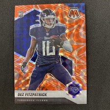 Dez Fitzpatrick 2021 Panini Mosaic Reactive Orange Prizm Rookie #336 Titans