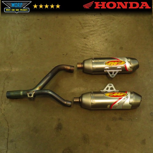 2006 HONDA CRF250R FMF FACTORY 4.1 TITANIUM SLIP ON EXHAUST MUFFLER Y PIPE SET