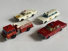 Vintage Diecast Lesney Matchbox Emergency Vehicles Ford Galaxie Cadillac Denver