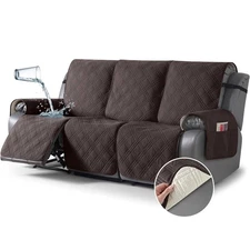 100% waterproof non-slip triple seat recliner cover, home decor protection