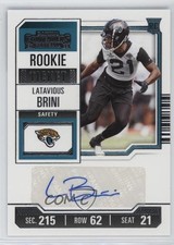 2023 Panini Contenders Rookie Ticket Latavious Brini #249 Auto 12fr