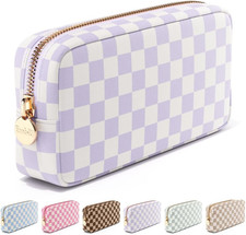 Makeup Bag Travel Cosmetics Pouch and Toiletry Bag, Nylon Zipper Pouch Purse, Cu