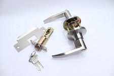 Premier Lock Light Duty Entry Door Handle Lock Set Satin Nickel LEVO2X
