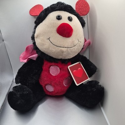 Dan Dee Ladybug Plush 11'' Pink felt wings. in great condition. with tags