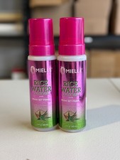 Lot Of 2- Mielle Rice Water  Aloe Vera Blend Braid Set Foam 7.5 Fl Oz