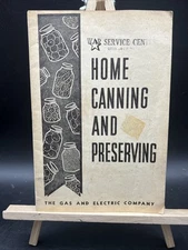 Rare Vintage war service center home canning and preserving book 1940s era