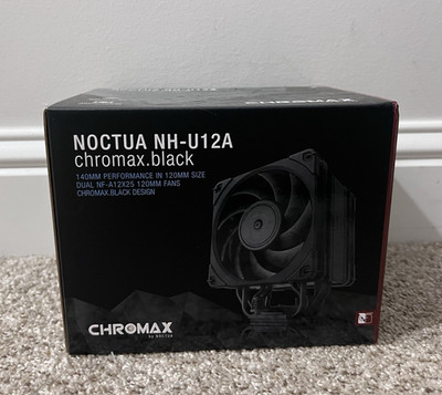 Noctua NH-U12A chromax.black Black CPU Cooler Dual 120mm Fans 4-Pin 2000RPM