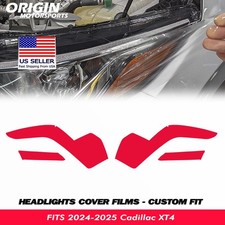 PreCut Headlights Protection Clear Covers Bra Fits 2024-2025 CADILLAC XT4