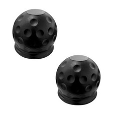Trailer Ball Cover 2 Inch Rubber Waterproof Towing Hitch Ball 2 Pcs Black
