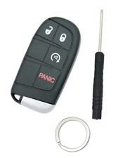 Key Fob Shell Smart Key Cover Case Fit for Dodge Journey 2011-2020 4 Buttons-A