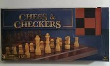NIB -- Cardinal Game Gallery Chess & Checkers Wood Set