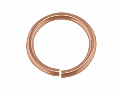 5 x Rosé 9 kt Gold 5 mm schwerer offener Biegering Rotgold O Ring