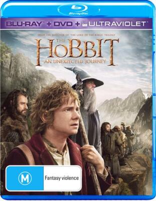  Lord of the Rings Trilogy +Hobbit-An Unexpected Journey | Blu-ray + Dvd + Uv