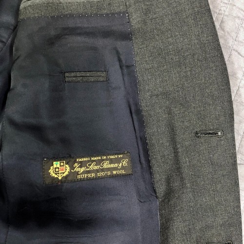 J Crew Suit Men 38R Gray Ludlow Loro Piana Super 120 Italian Wool W 32(34) L 32 - Picture 6 of 24