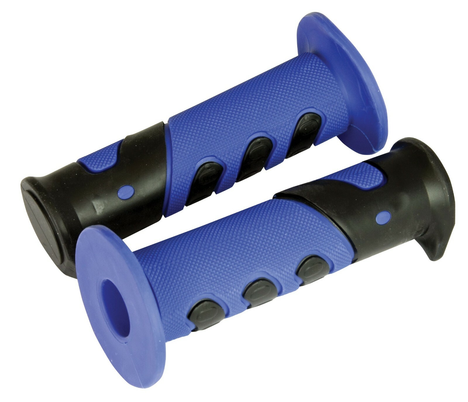 PAIR MX COMPETITION TWO TONE GRIPS - BLUE