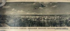 Panoramic Photo WWII Era U.S. Aberdeen Proving Ground Maryland Ordnance Training