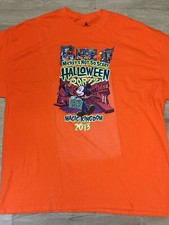 Disney Mickey's Not So Scary Halloween Party Shirt 2013 Orange XXL