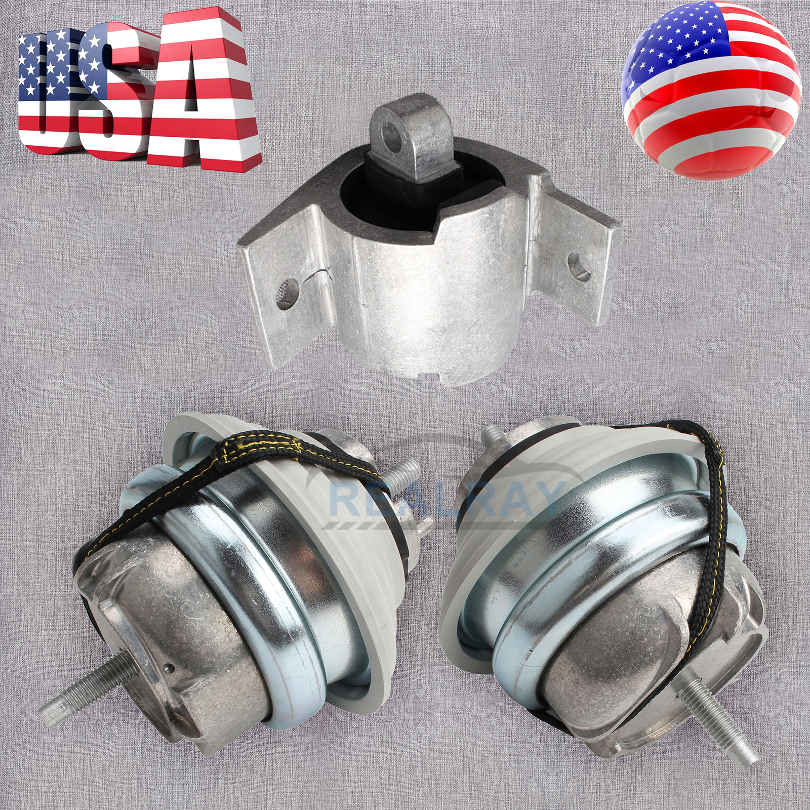 For 20102015 Jaguar XF XFR 5.0L Engine Motor Mount Trans Mount Mounts Left+Righ eBay