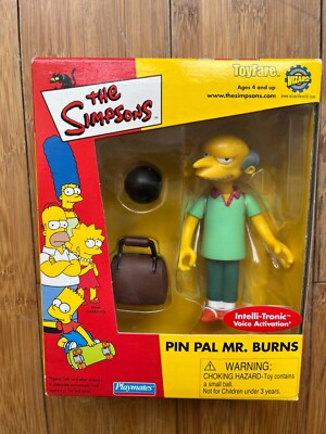 BNIB Playmates Interactive Simpsons Pin Pal Mr Burns Exklusive Figur WOS