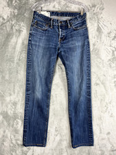 Abercrombie  Fitch Mens Jeans 30x32 Button Fly Mid Rise Preppy Denim Logo Patch