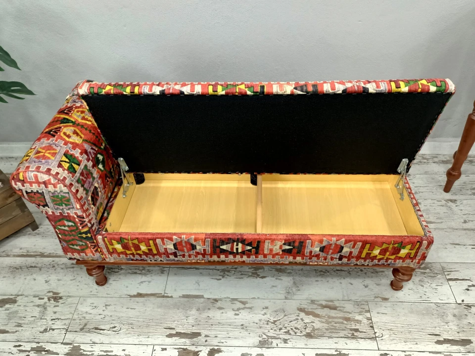 Lounging chair, Storage sofa bed, Dressing table chair, Chaise lounge sofa - Image 2 of 4