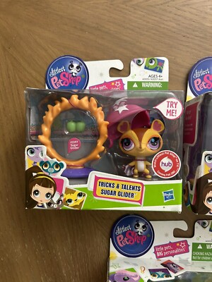New Littlest Pet Shop LPS Tricks & Talents Ferret 2393 Hippo 2394