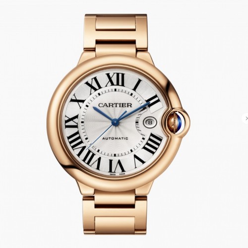 New Cartier Ballon Bleu 42 mm 18K Rose Gold Automatic Watch WGBB0044  Complete | eBay