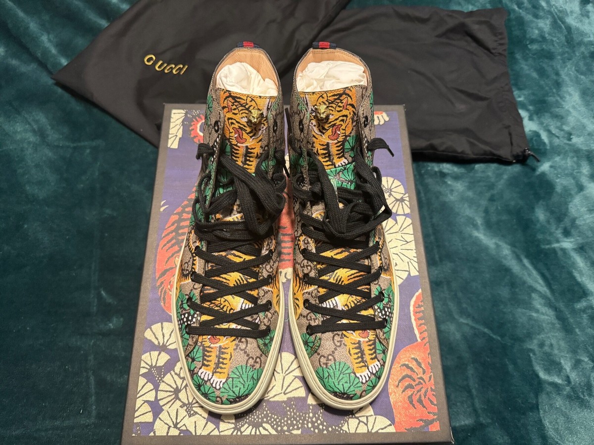 Men's Gucci Major Tiger Hightop sneakers shoes Size 11 WORN ONCE