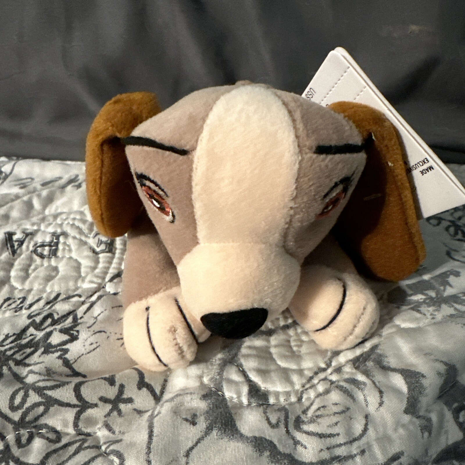 Disney World Lady and the Tramp 8 Inch Soft Bean Bag Plush Toy