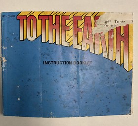 To The Earth - NES Nintendo Original Zapper Game - Game And Manual