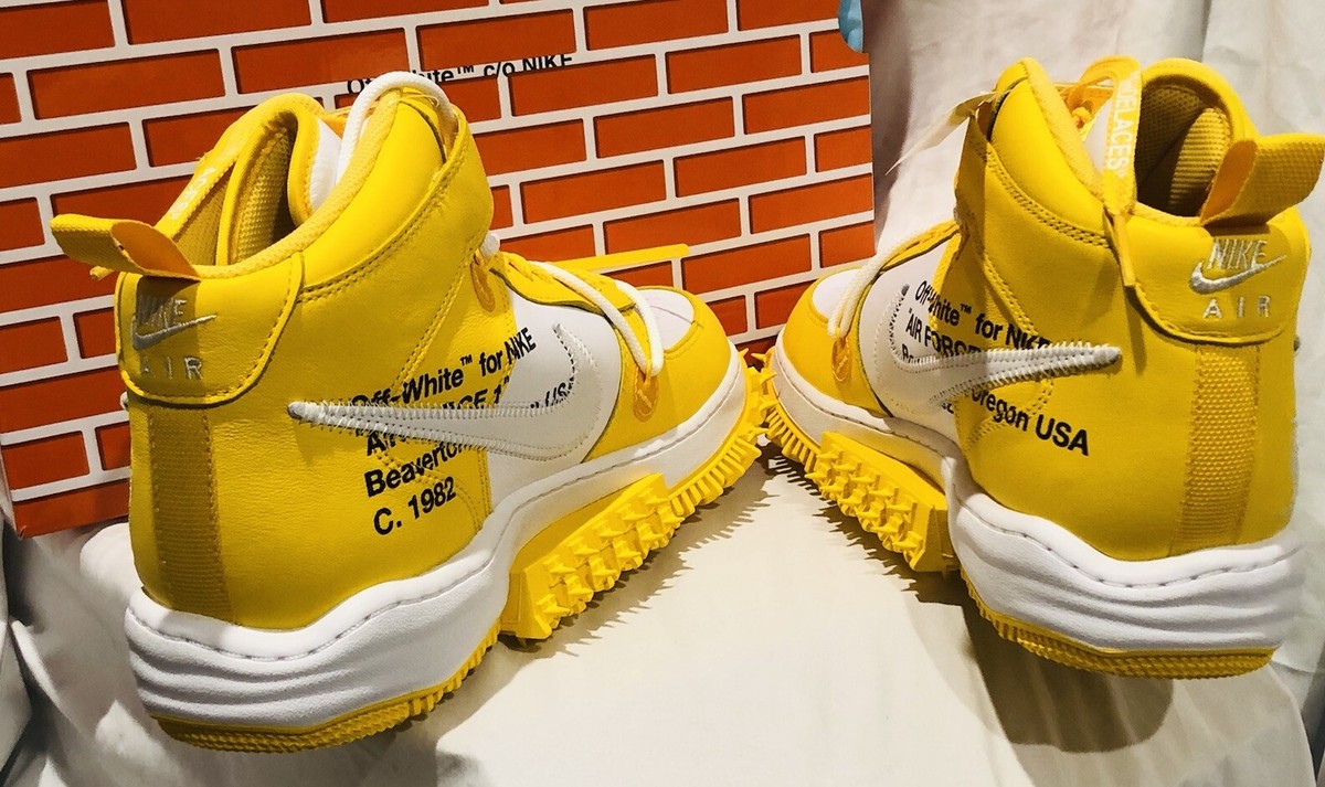 Size 12 - Nike Air Force 1 Mid SP x Off-White Varsity Maize Size 12 - Nike Air Force 1 Mid SP x Off-White Varsity Maize